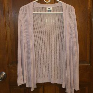 Lavender knit cardigan